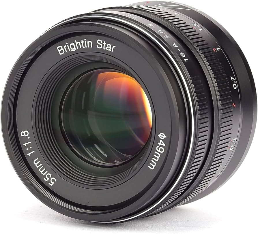 Amazon.com : Brightin Star 55mm F1.8 Full Frame Manual Focus for