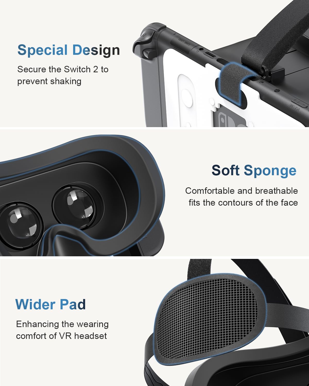 Amazon.co.jp: STARTRC GAMES 7.9インチゲーム機用VRゴーグル 調節可能