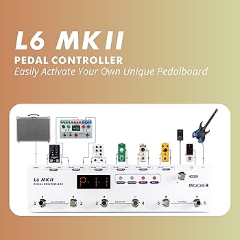 Amazon.com: MOOER L6 MKII Guitar Multi Effects Pedalboard Pedal