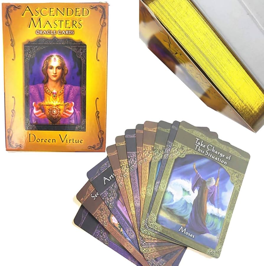 Amazon.co.jp: アセンデッドマスターオラクルカード、金メッキの