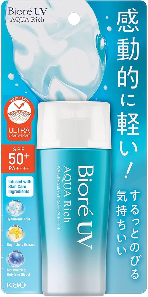 Amazon.co.jp: ビオレUV アクアリッチウォータリー ジェルタイプ SPF50