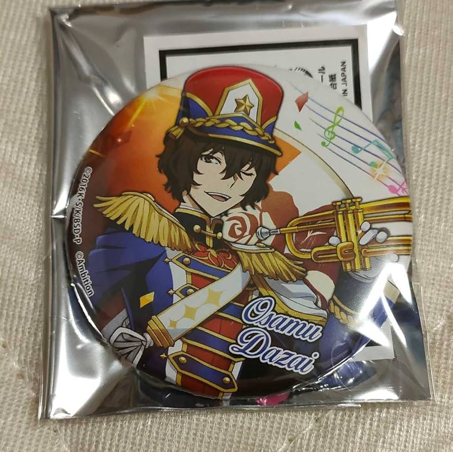 文豪ストレイドッグス】 太宰治 コラボカフェ本舗 缶バッジ 文豪