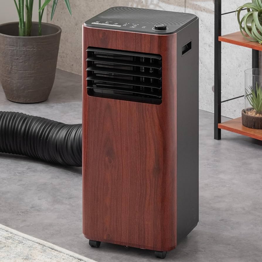 Amazon | タンスのゲン スポットクーラー 木目調 2.6kW 最大11畳対応