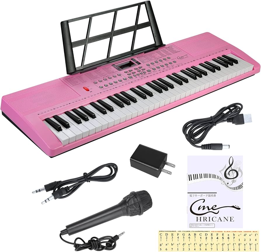 Amazon.co.jp: Hricane キーボード ピアノ 電子ピアノ 61鍵盤 200種類