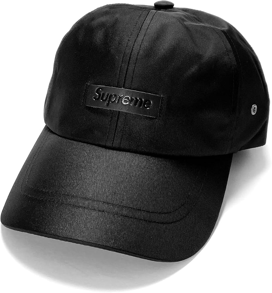 Amazon | [シュプリーム] メンズ レザーパッチ6パネルキャップ
