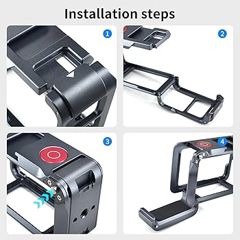 Amazon | ZLiT DJI OSMO Action 4 用カメラケージ アルミニウム合金