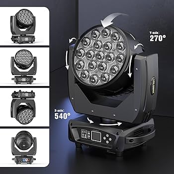 Amazon.com: 19x10W Moving Head Light Focusing/Beam/Wash/Zoom