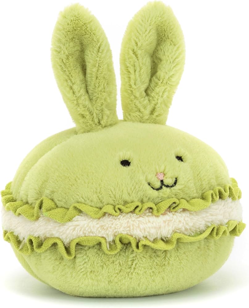 Amazon.com: Jellycat Dainty Dessert Bunny Macaron Stuffed Toy, 4.5