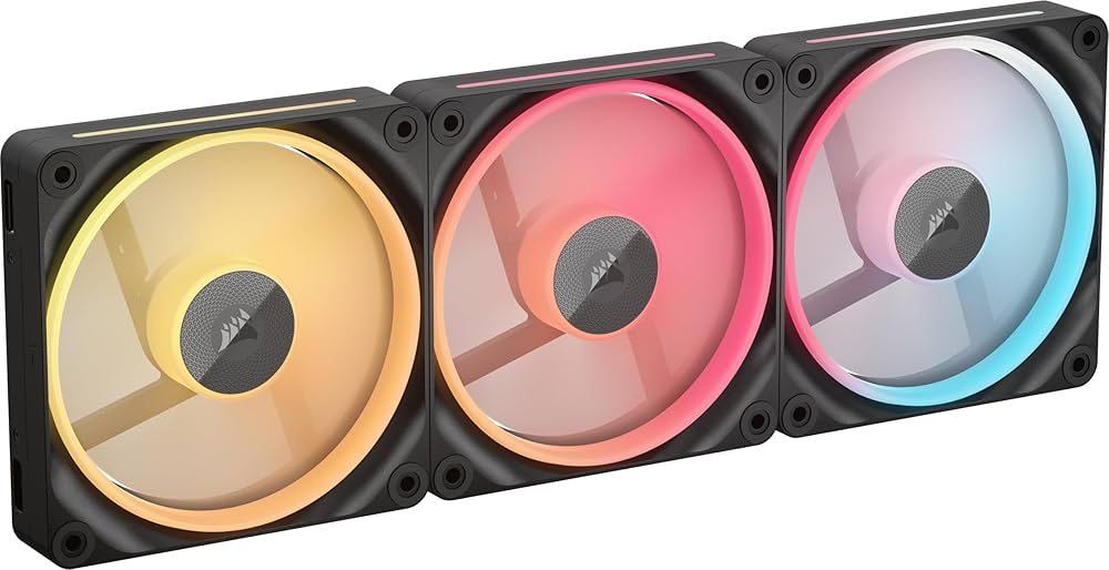 Amazon.com: CORSAIR iCUE Link LX120-R RGB 120mm PWM Reverse Fans
