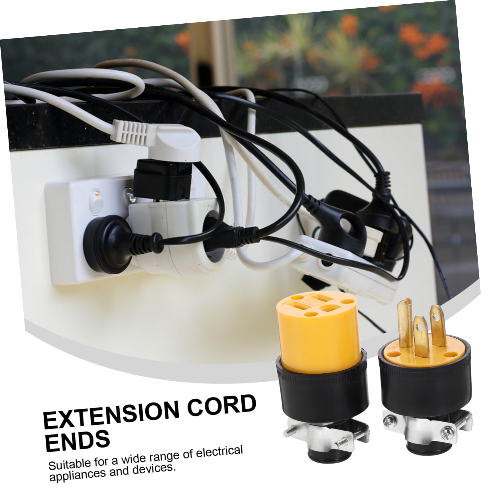 Amazon.co.jp: GETAJGHSD 延長コード用アース付き交換コネクタ ピン