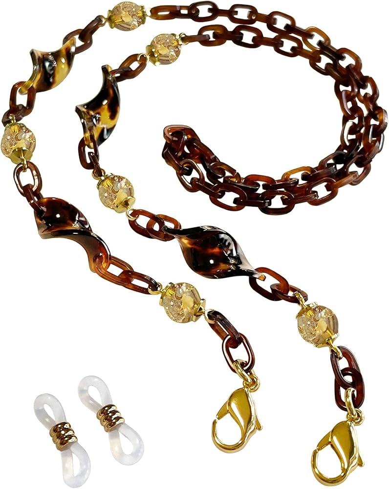 Amazon | [天然工房 べっこう屋さん] 本べっ甲 マスクチェーン