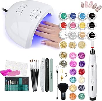 Amazon | プチトル ジェルネイルキット 120点 スターターキット ネイル