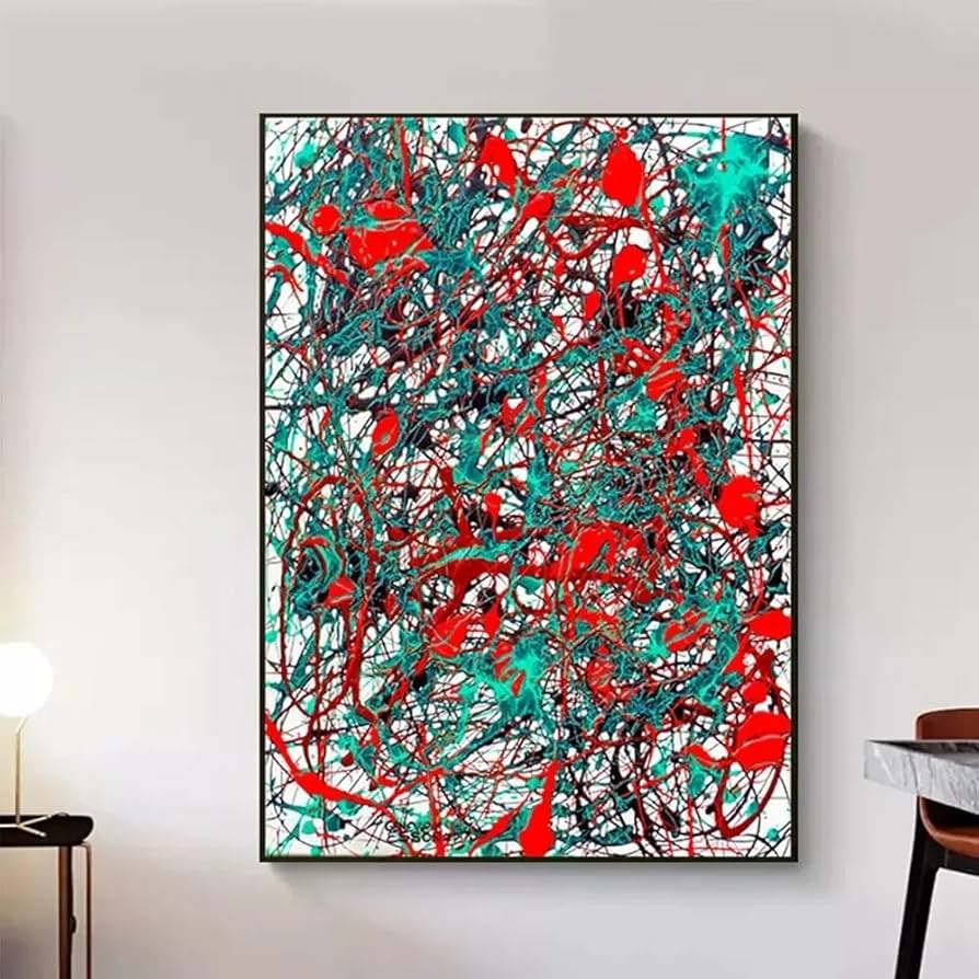 Amazon.co.jp: ジャクソンポロックポスター抽象的な有名な絵画