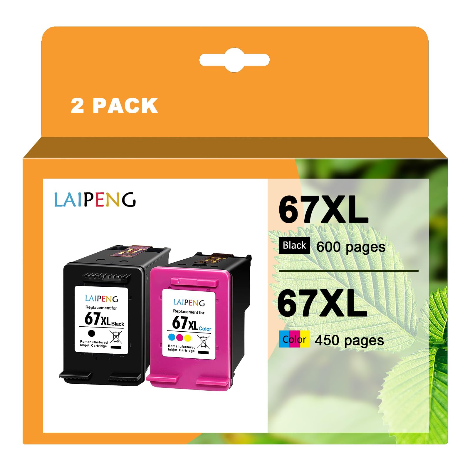 Amazon.co.jp: 再生インクカートリッジ HP 67 67XL ット残量表示付