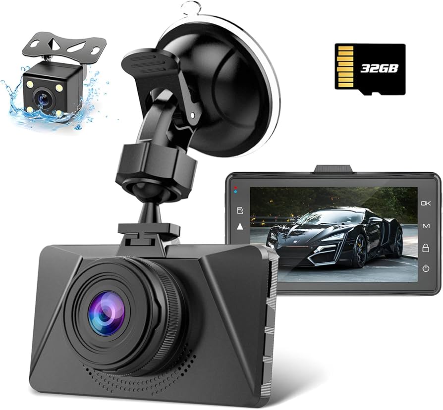 Amazon.co.jp: Vikyfly ドライブレコーダー 前後カメラ 小型ドラレコ