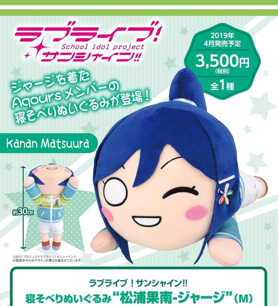 Amazon.co.jp: ラブライブ Aqours 寝そべりぬいぐるみ ジャージ 松浦