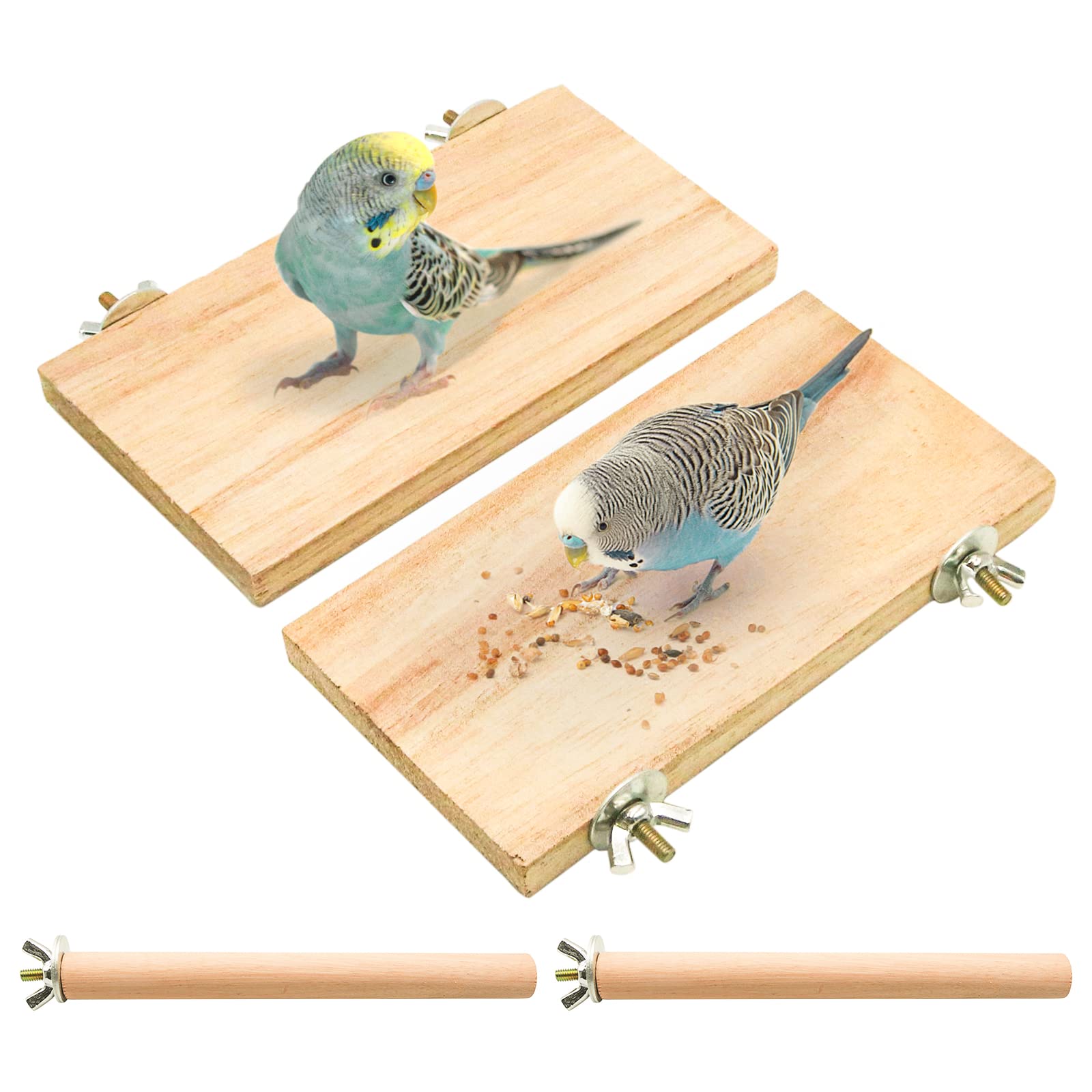 Amazon | 4点セット入り インコ 止まり木 鳥用品 インコ とまり木