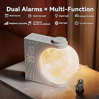 Amazon.com: Sunrise Alarm Clocks for Heavy Sleepers,Night Lamp