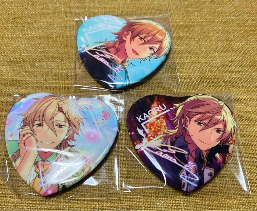 羽風薫 ハート缶バッジ ハート缶 波乗りオーシャン 羽風薫 あんスタ