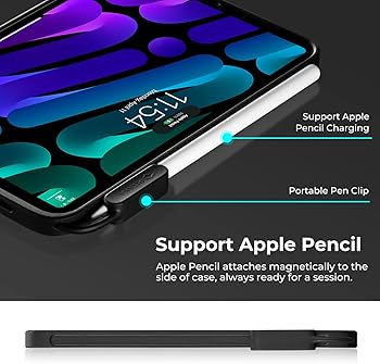 PITAKA iPad mini 6 Case [MagEZ Case Pro+Pita!Flow Charger