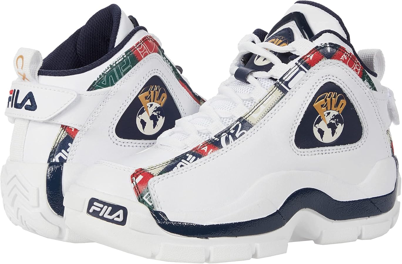 Amazon.com | Fila Boy's Grant Hill 2 Patchwork (Big Kid) White
