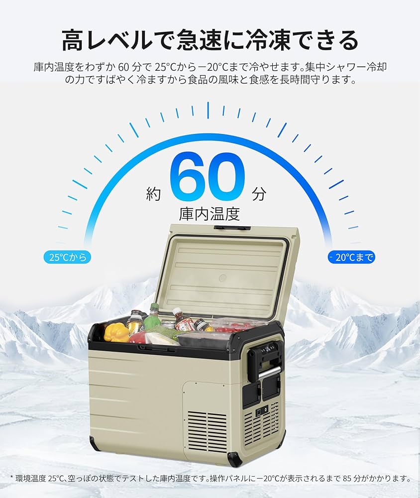 Amazon.co.jp: EENOUR 車載冷蔵庫 D35 35L -20℃～10℃ バッテリー内蔵