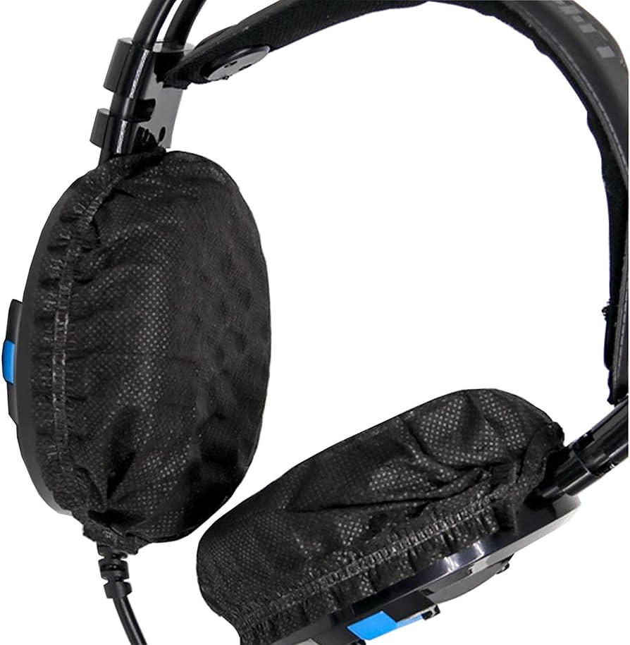 Amazon | (100ペア)使い捨て伸縮性イヤーカップヘッドフォ