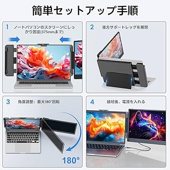 Amazon.co.jp: Laptomo S1 デュアルモニター 14インチ IPS ポータブル