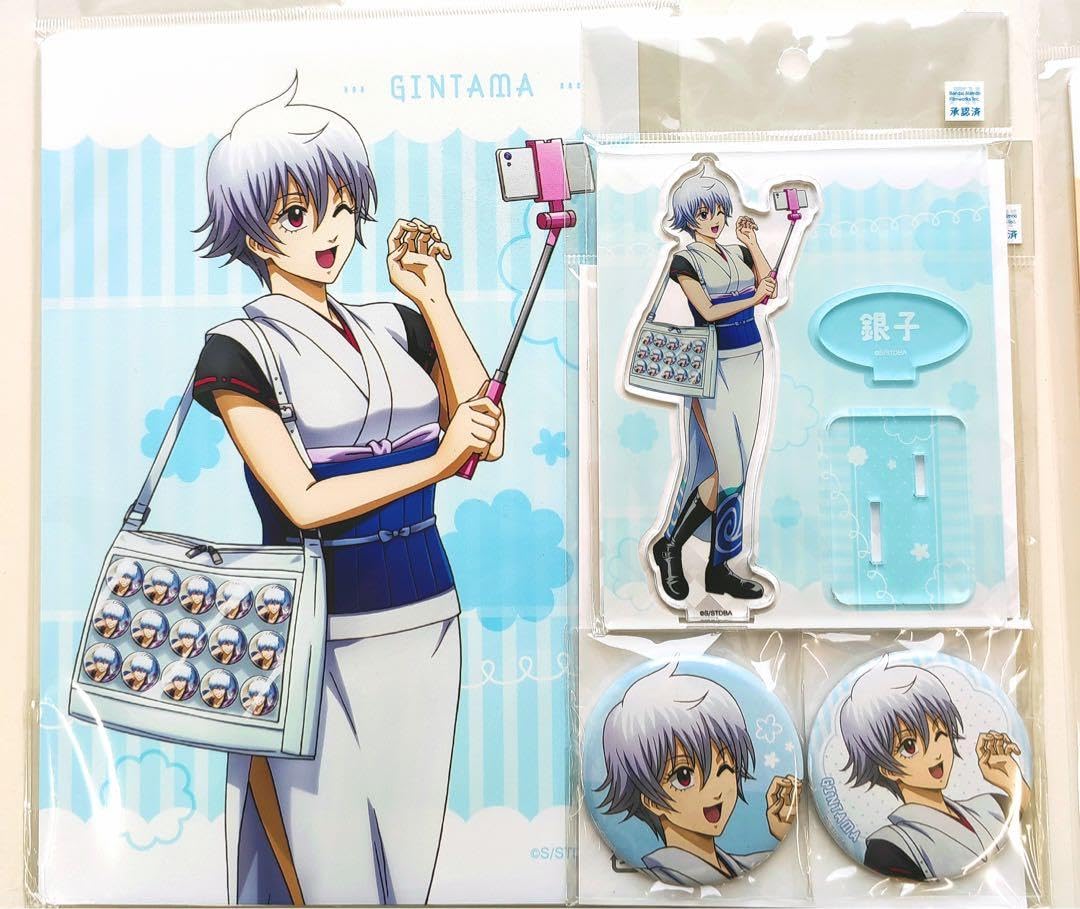 Amazon.co.jp: 銀魂 坂田銀時 銀子 アクスタ 缶バッジ ポスカ セット