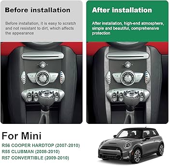 Amazon.com: FDAIUN Center Panel Sticker for BMW MINI R56 Cooper