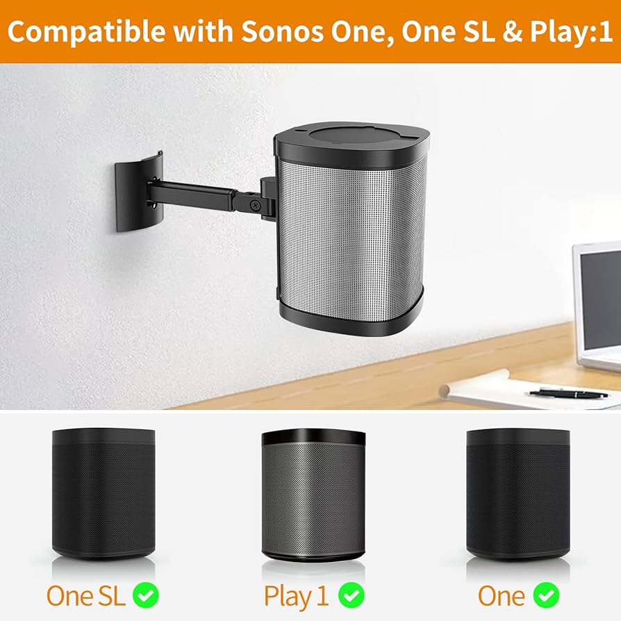 Amazon | Sonos One用天井マウントと壁取り付けブラケット SL1個