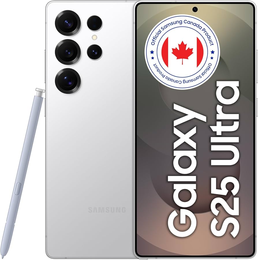 Samsung Galaxy S25 Ultra - Titanium Silver White, 256GB, AI