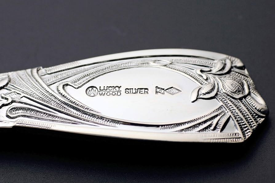 Amazon.co.jp: ラッキーウッド(Luckywood) スプーン パリ 純銀 ティー