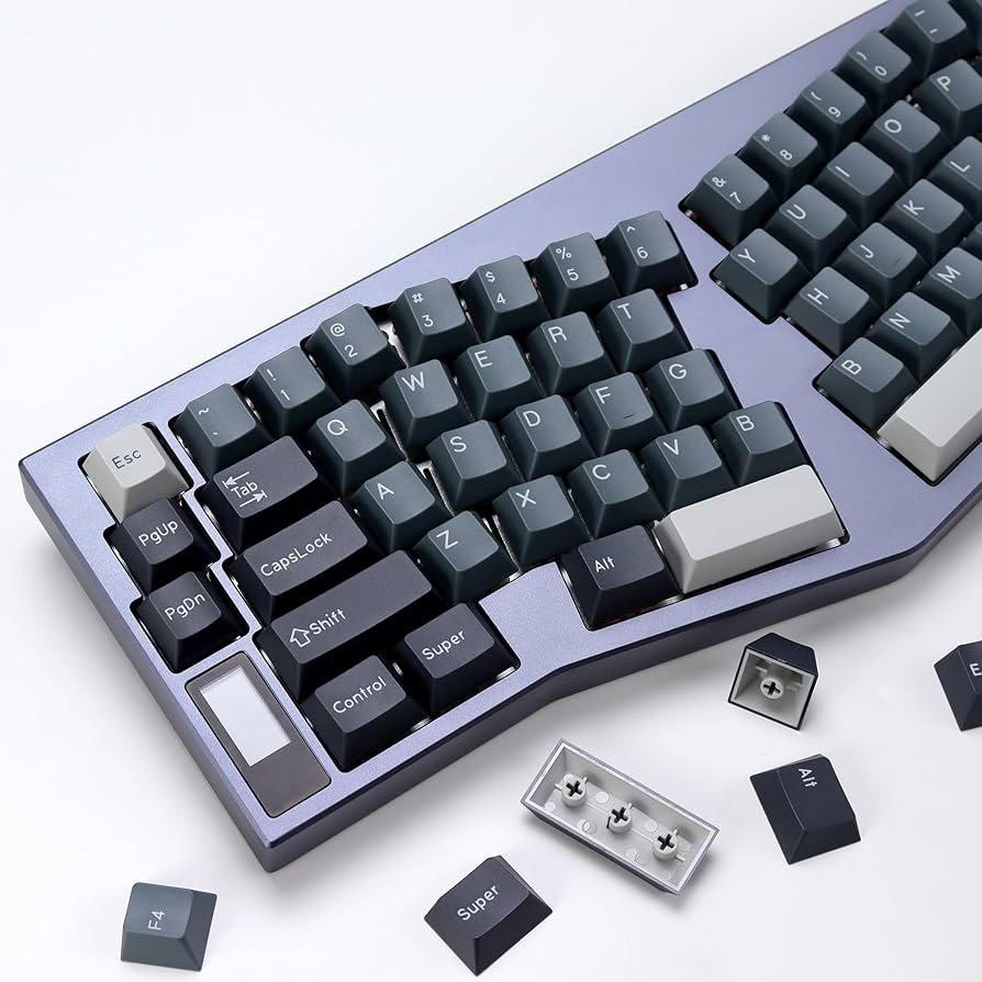 Amazon.com: KBDiy Apollo PBT Double Shot Keycap Set,176 Keys Grey