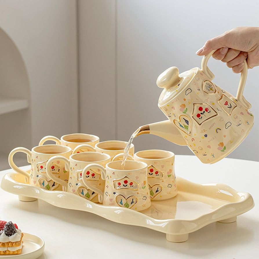 Amazon.co.jp: 急須 湯呑 ティーポット 紅茶セット 急須茶器セット