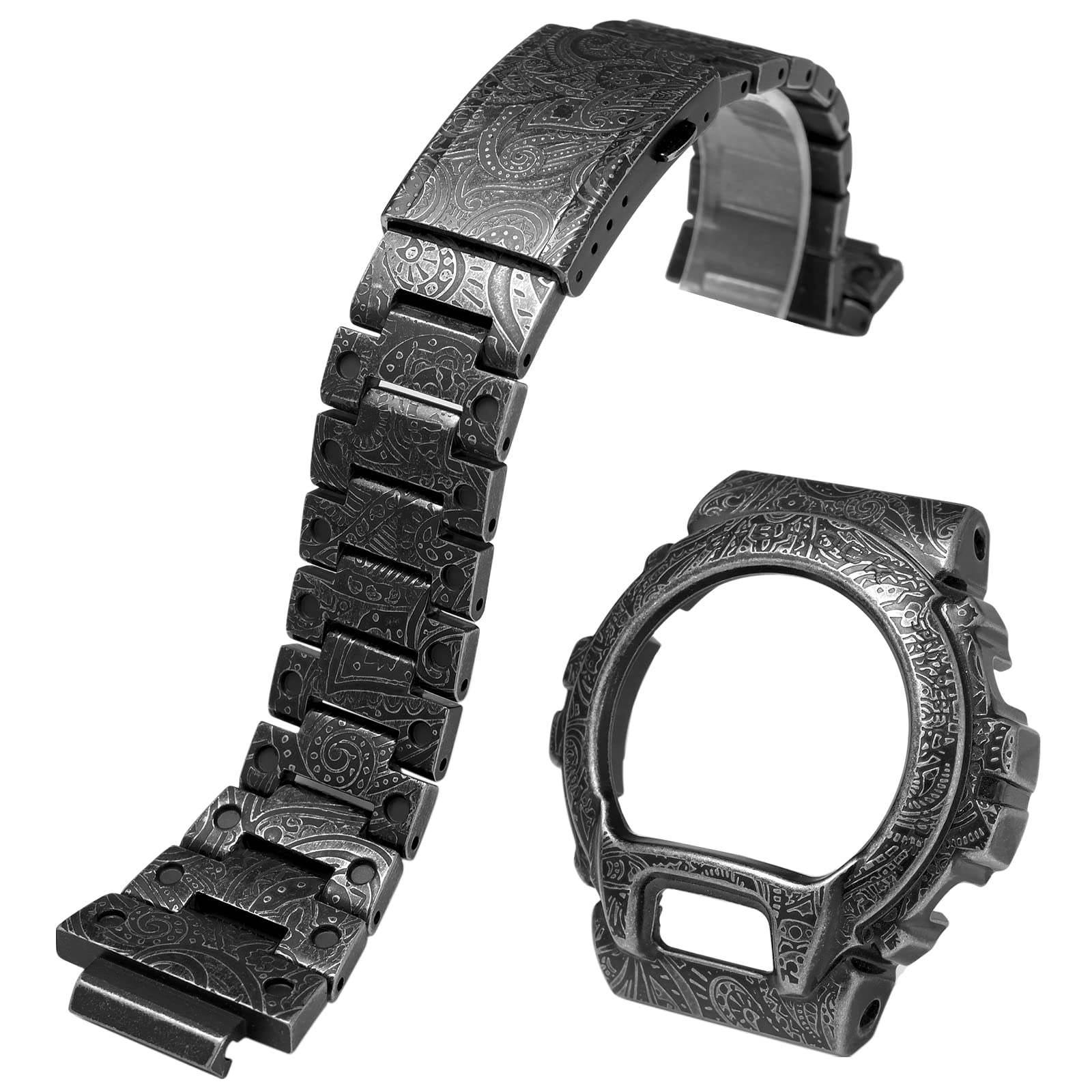 MOD Kit Metal Watch Case Bezel 316 Stainless Steel Strap Band