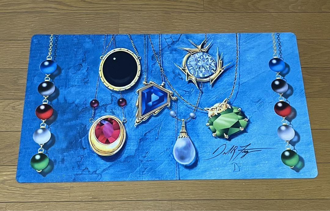 Mox Sapphire mtg プレイマット サインド Dan Frezier Mox Sapphire