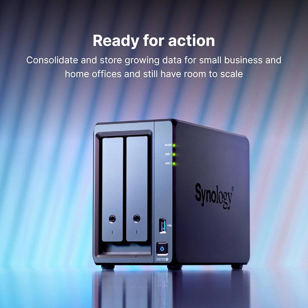 Amazon | Synology NASキット 2ベイ DS723+ RyzenCPU搭載 2GBメモリ
