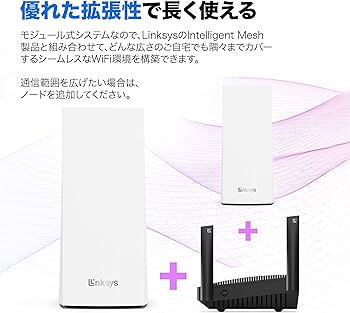 Amazon | Linksys(リンクシス) AX1800 メッシュ対応 Wi-Fi 6 無線LAN