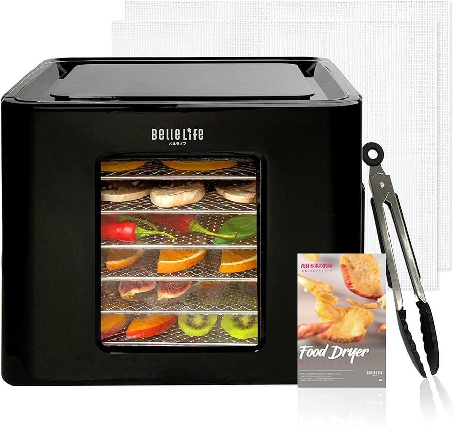 Amazon.co.jp: フードドライヤー Bellelife 食品乾燥機 野菜乾燥機ド