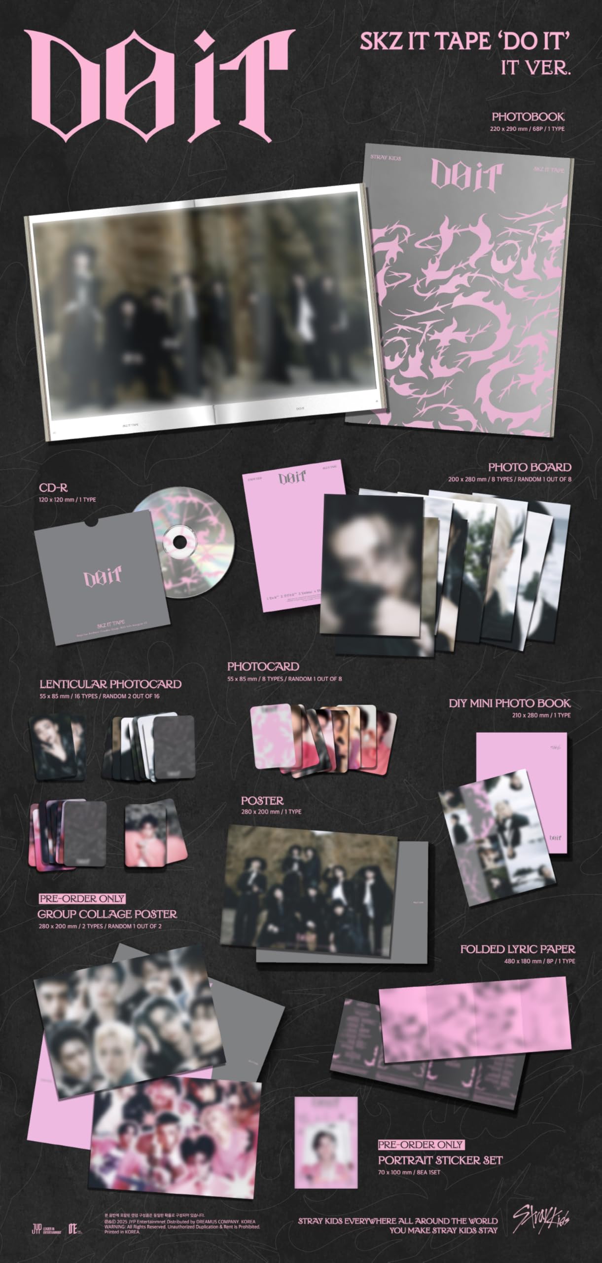 Amazon.co.jp: Stray Kids ストレイキッズ DO IT SKZ IT TAPE Album