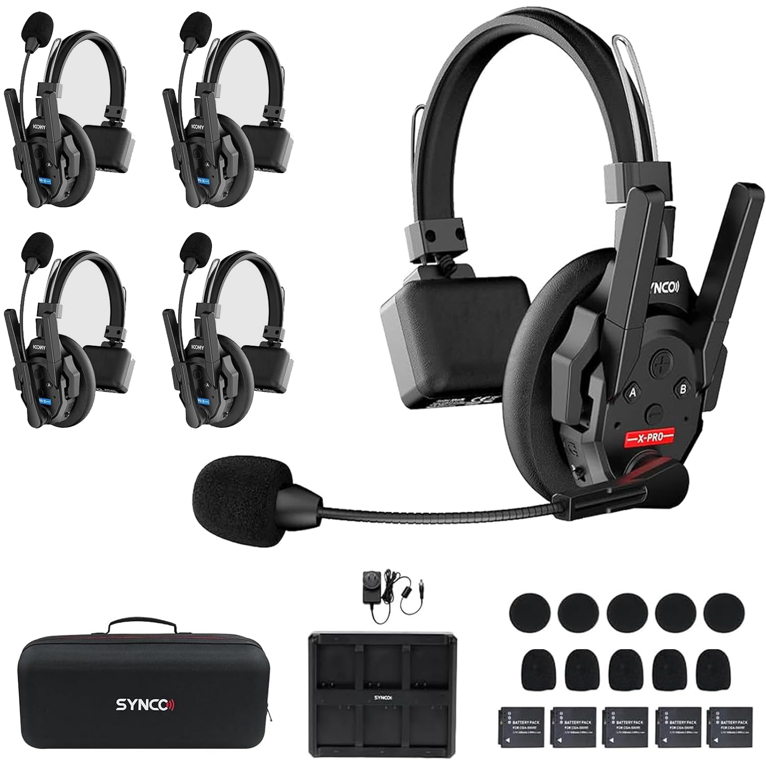 Amazon.com: SYNCO XTalk XPro5 Wireless Intercom Headset System