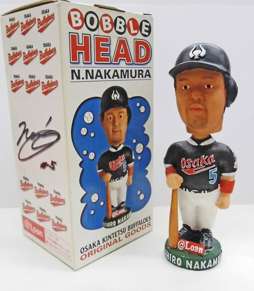Amazon.co.jp: 近鉄バファローズ 中村紀洋 ボブルヘッド [黒