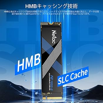 Amazon | Netac SSD 1TB M.2 PCIe Gen4×4 （ ヒートシンク付き ）最大