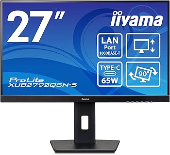 Amazon.co.jp: iiyama モニター ディスプレイ 27インチ WQHD USB Type