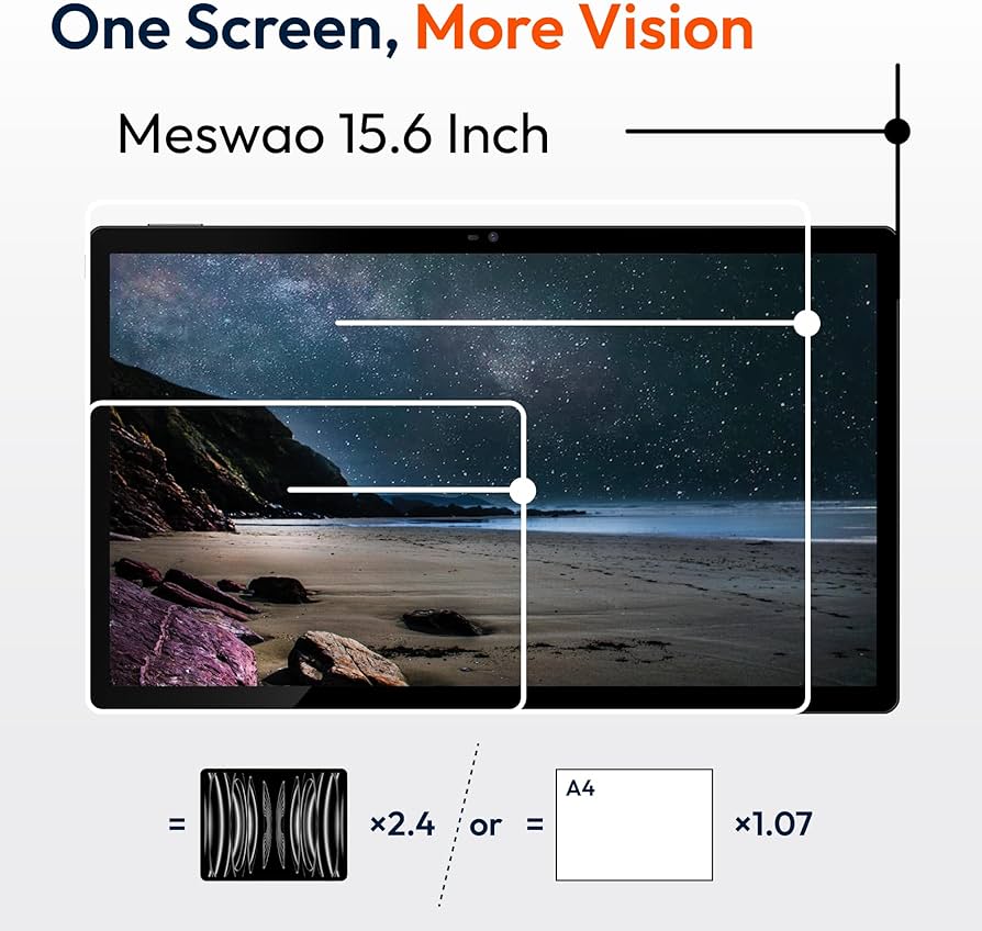 Amazon.com : MESWAO 15.6 Inch Android 14 Tablet, 2025 Large Tablet