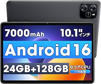 Amazon.co.jp: タブレット 10インチ 【Android 16 AI最適化OS フイルム