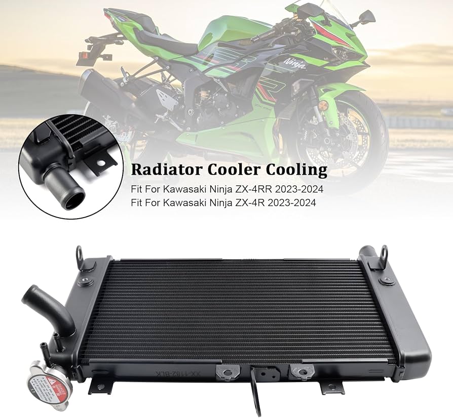 Amazon | Frezon zx4rラジエーター 適用カワサキニンジャ ZX-4R/ZX-4RR