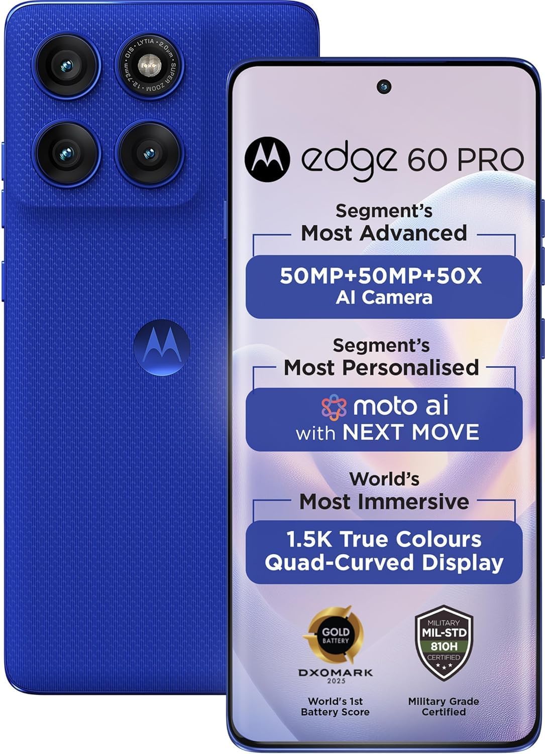 Amazon.com: Motorola Moto Edge 60 Pro 5G Ai (Tmobile Mint Tello