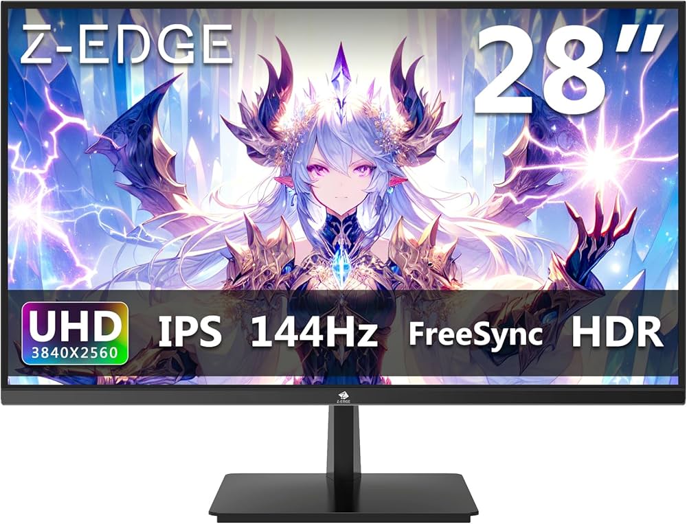 Amazon.co.jp: Z Z-Edge(ゼロエッジ) 4Kモニター 28型 ゲーミング